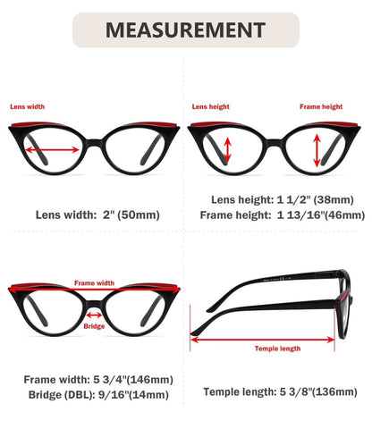 10 Pack Cat - eye Reading Glasses R2125eyekeeper.com