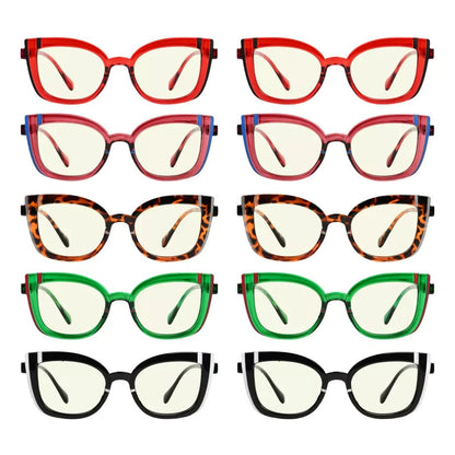 10 Pack Colorful Blue Light Blocking Glasses Computer Eyeglasses UV2117eyekeeper.com