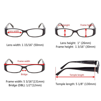 10 Pack Reading Eyeglasses Spring Hinges Readers R081eyekeeper.com