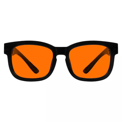 100% Blue Blocking Glasses Square Orange Lens Metalless Screwless Eyewear R033 - B98eyekeeper.com