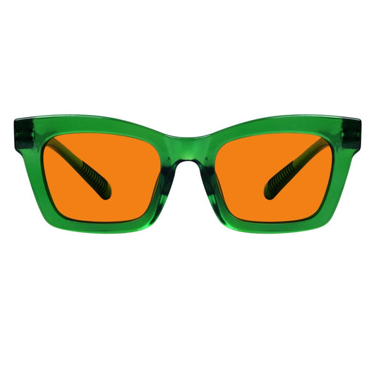 100% Blue Light Blocking Orange Glasses Metalless Screwless R2308 - B98eyekeeper.com