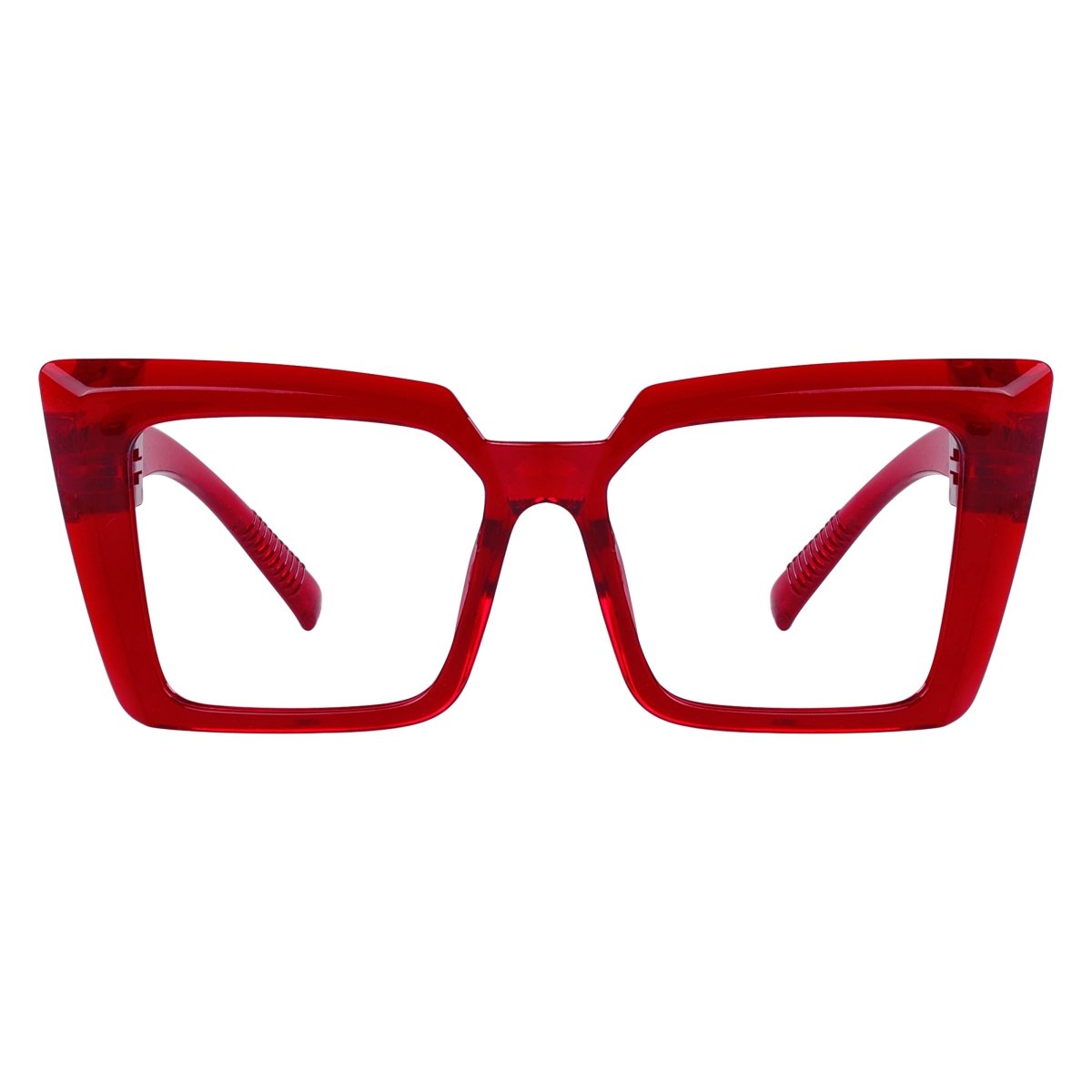 30% Blue Light Blocking Oversized Metalless Screwless Cat - eye Eyeglasses NR2141 - B15eyekeeper.com