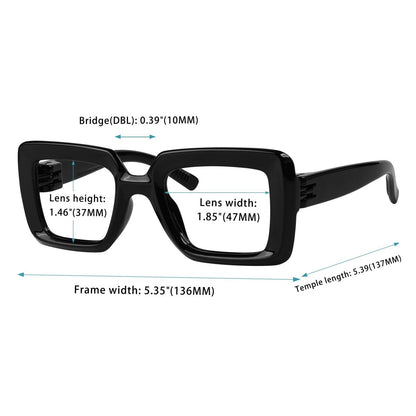 30% Blue Light Blocking Trendy Metalless Screwless Eyewear NR2101 - B15eyekeeper.com