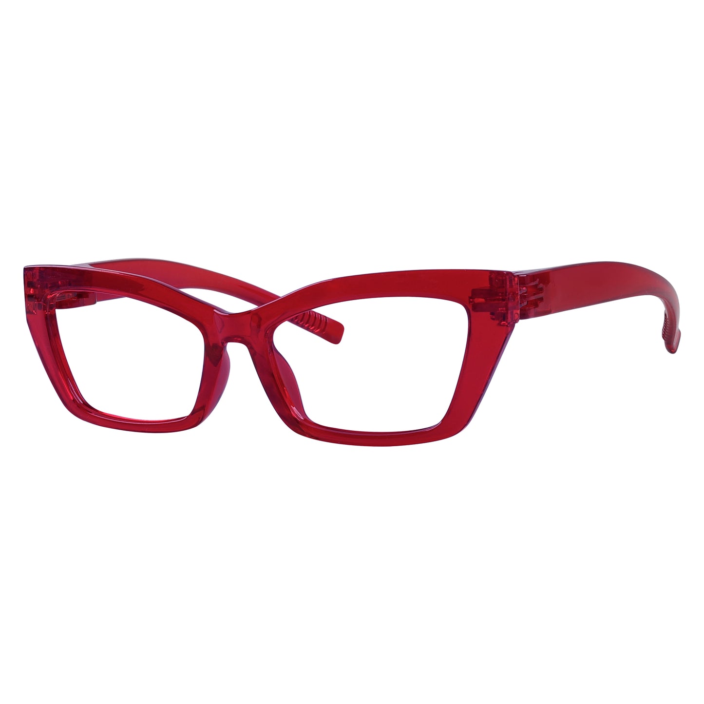 Cat-eye 30% Blue Light Blocking Metalless Screwless Eyeglasses R2516-B15