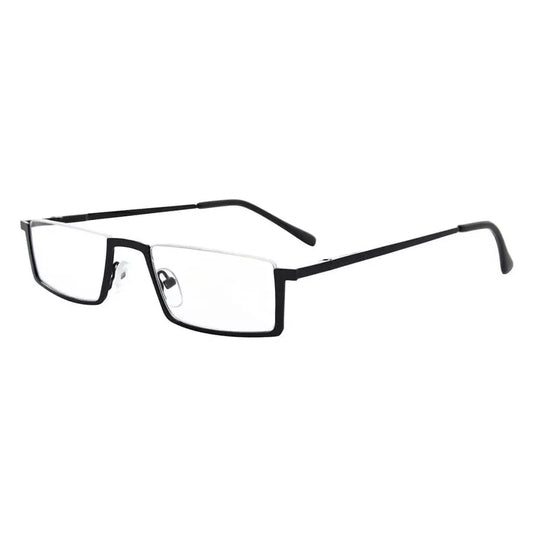 Half Rim Reading Glasses Chic Metal Readers R1613