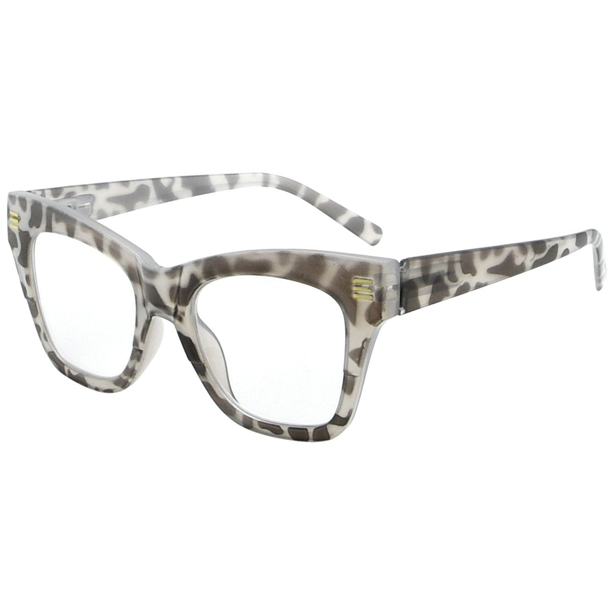 Cat-eye Reading Glasses Grey Tortoise R2111