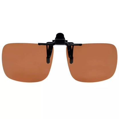 Square Flip up Polarized Clip on Sunglasses F69 (60MMx48MM)eyekeeper.com