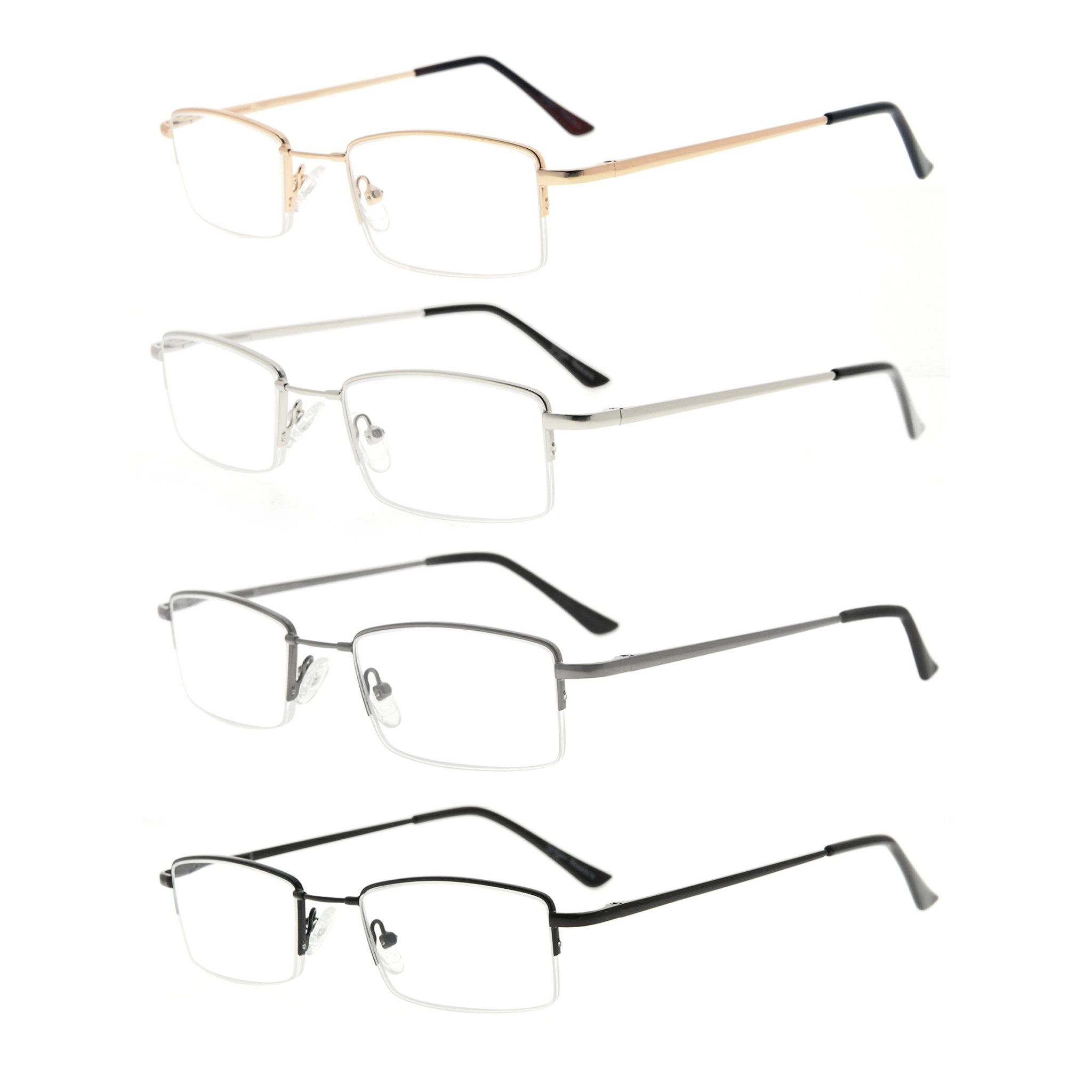 Mens half frame sales reading glasses