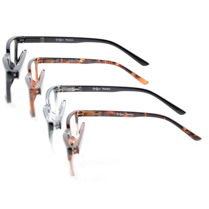 4 Pack Elegant Retro Comfort Reading Glasses R898