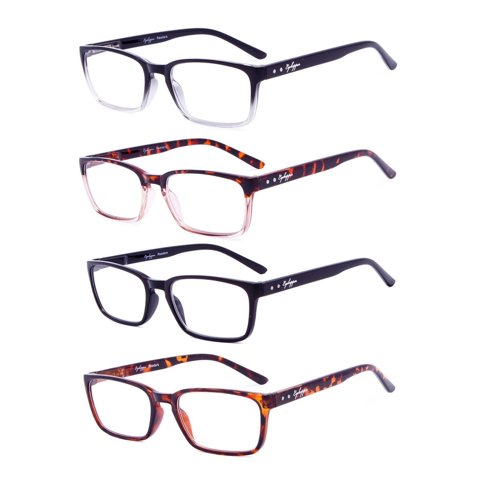 4 Pack Elegant Retro Comfort Reading Glasses R898