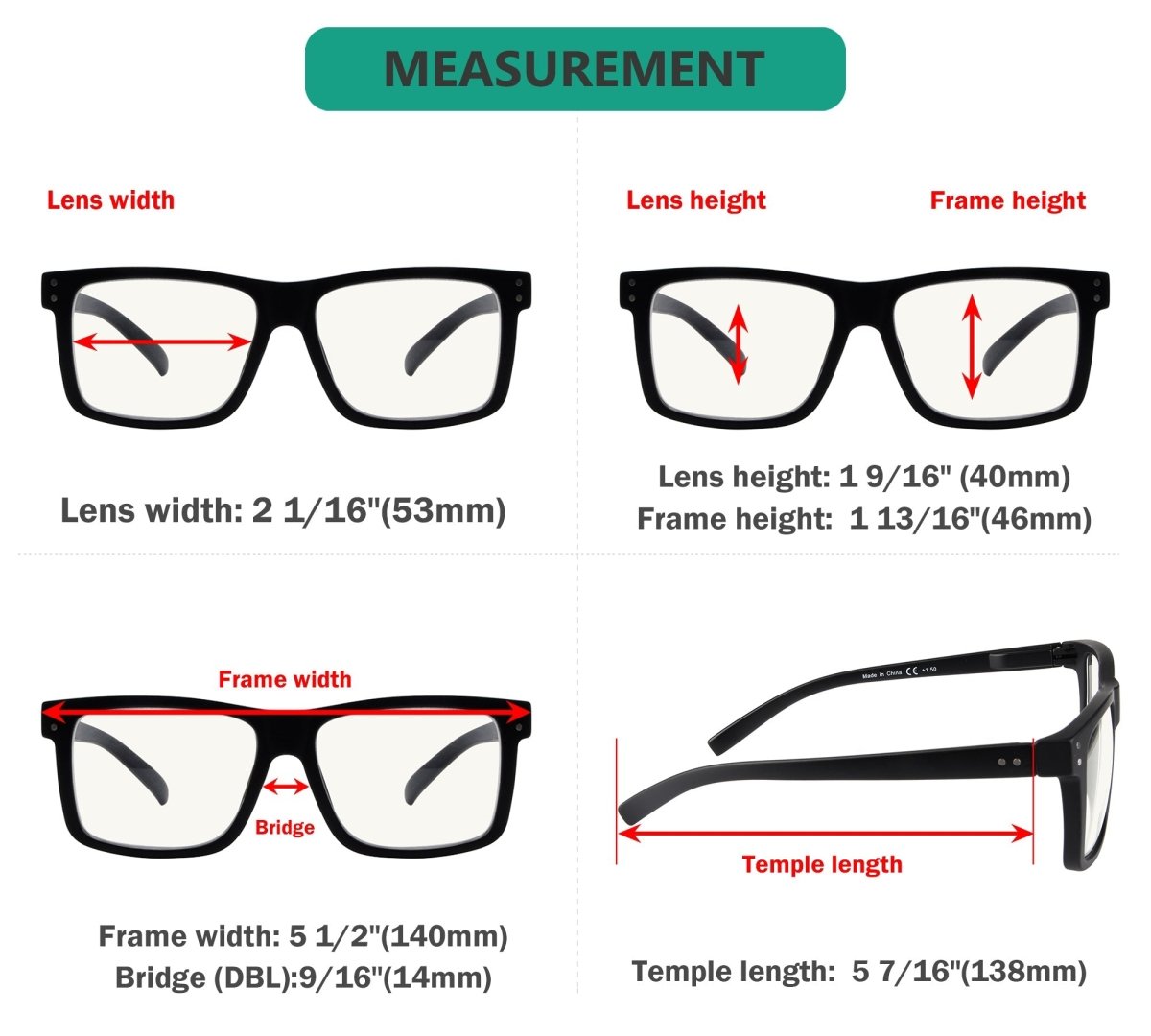 Multifocus Progressive Readers Dimension