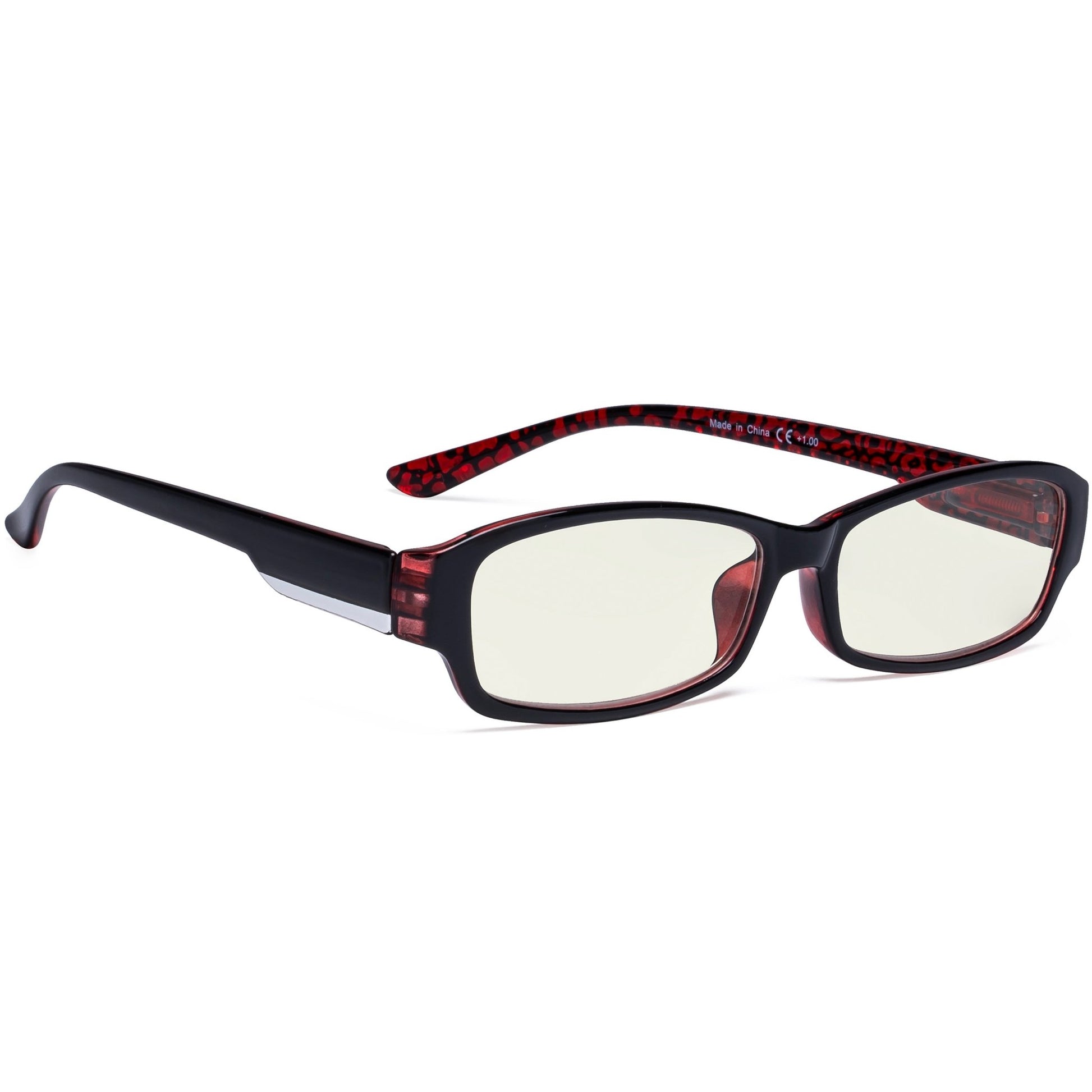 Blue Light Filter Reading Glasses Red UVR9105-A