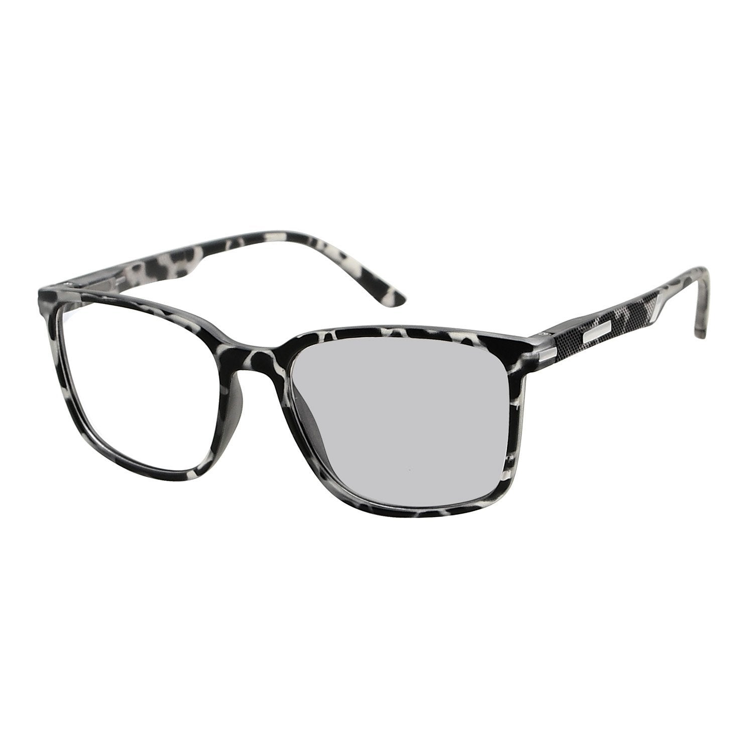 Transition Photochromic Reading Glasses Grey Tortoise BSR151